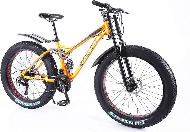 MYTNN Fatbike 26 pollici 21 marce Shimano Style 5 2020 Fat Tyre Mountain  Bike 47 cm RH Snow Bike Fat Bike (arancione) : Amazon.it: Sport e tempo  libero