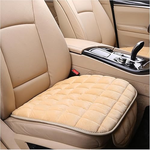 2 cojines para asiento de automóvil, esenciales para el otoño e invierno, fundas de asiento de automóvil de felpa suave con bolsillo de