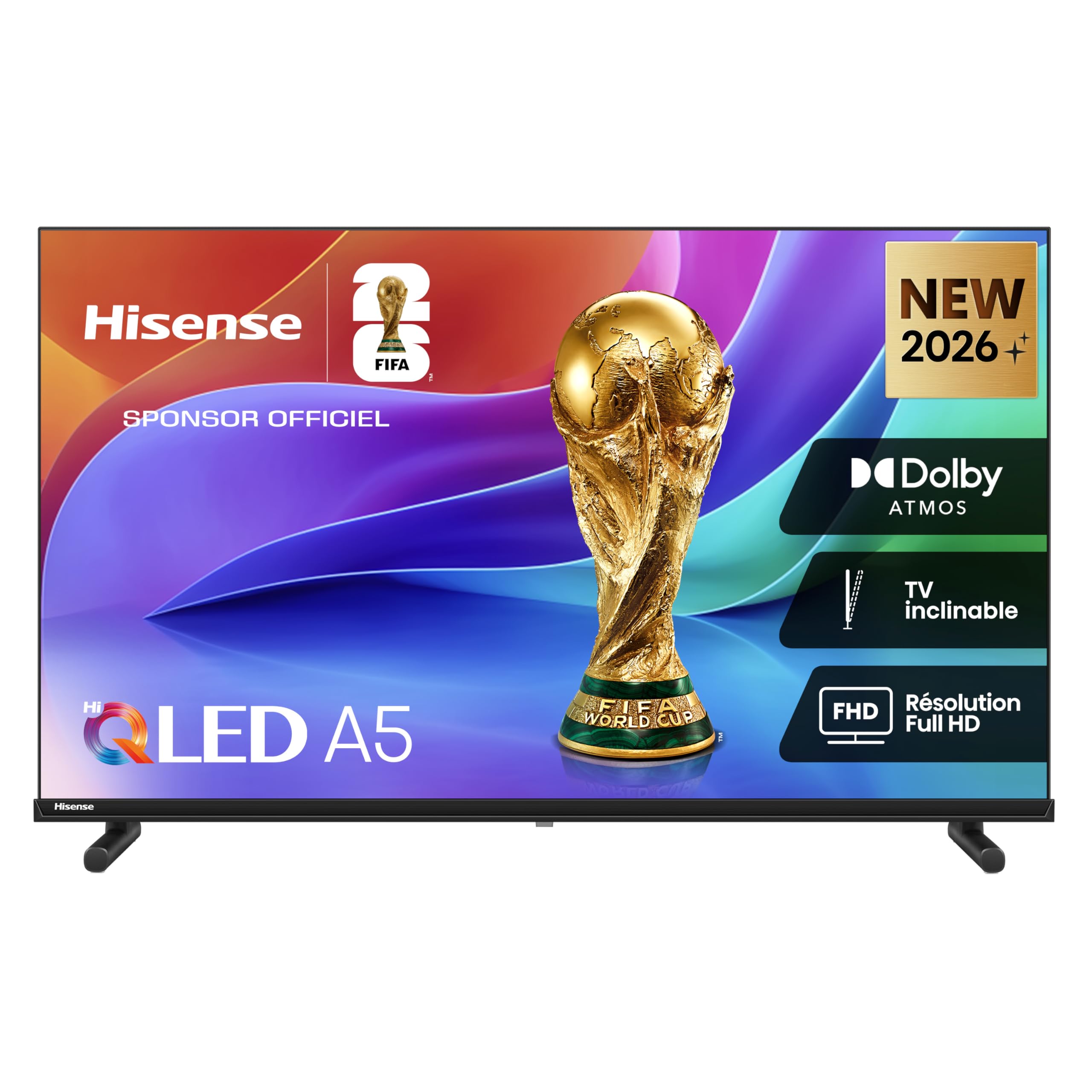 Hisense 32A5S - 32" (80 cm) HD TV LED, Smart TV VIDAA U7.6, port USB-C (mobilny do telewizora), Dolby Audio i DTS HD, Bluetooth, WiFi, czarny