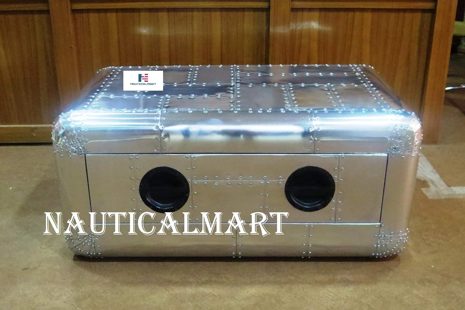 NauticalMart Blackhawk 40" Coffee Table Vintage Furniture