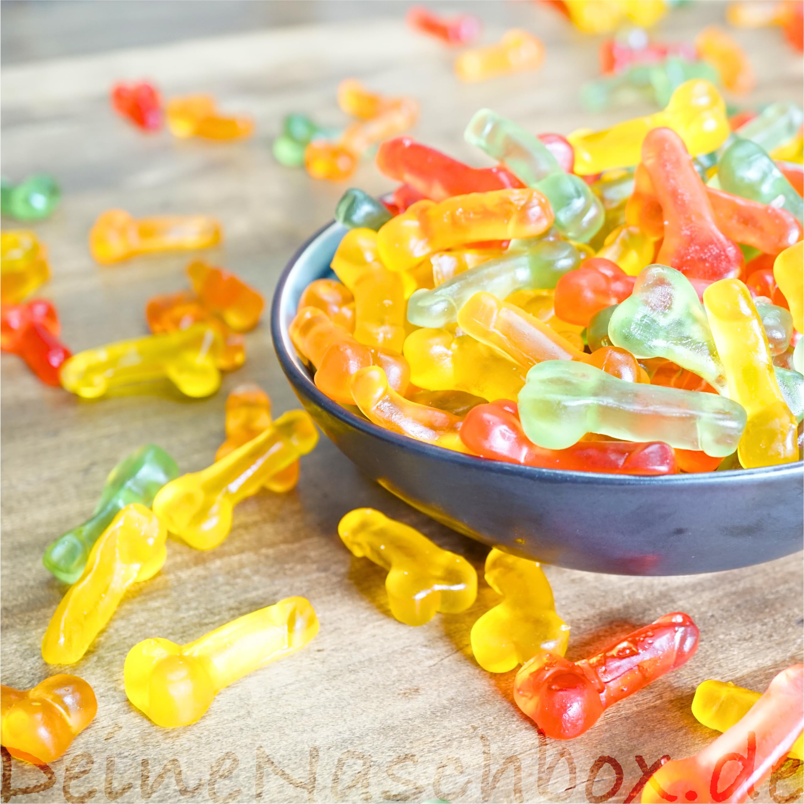 Deine Naschbox | Fruchtgummi Willis | 3kg Mega Pot | XXL Großpackung für die Candybar & als Geschenk - Lustig - Cooler Party Gag