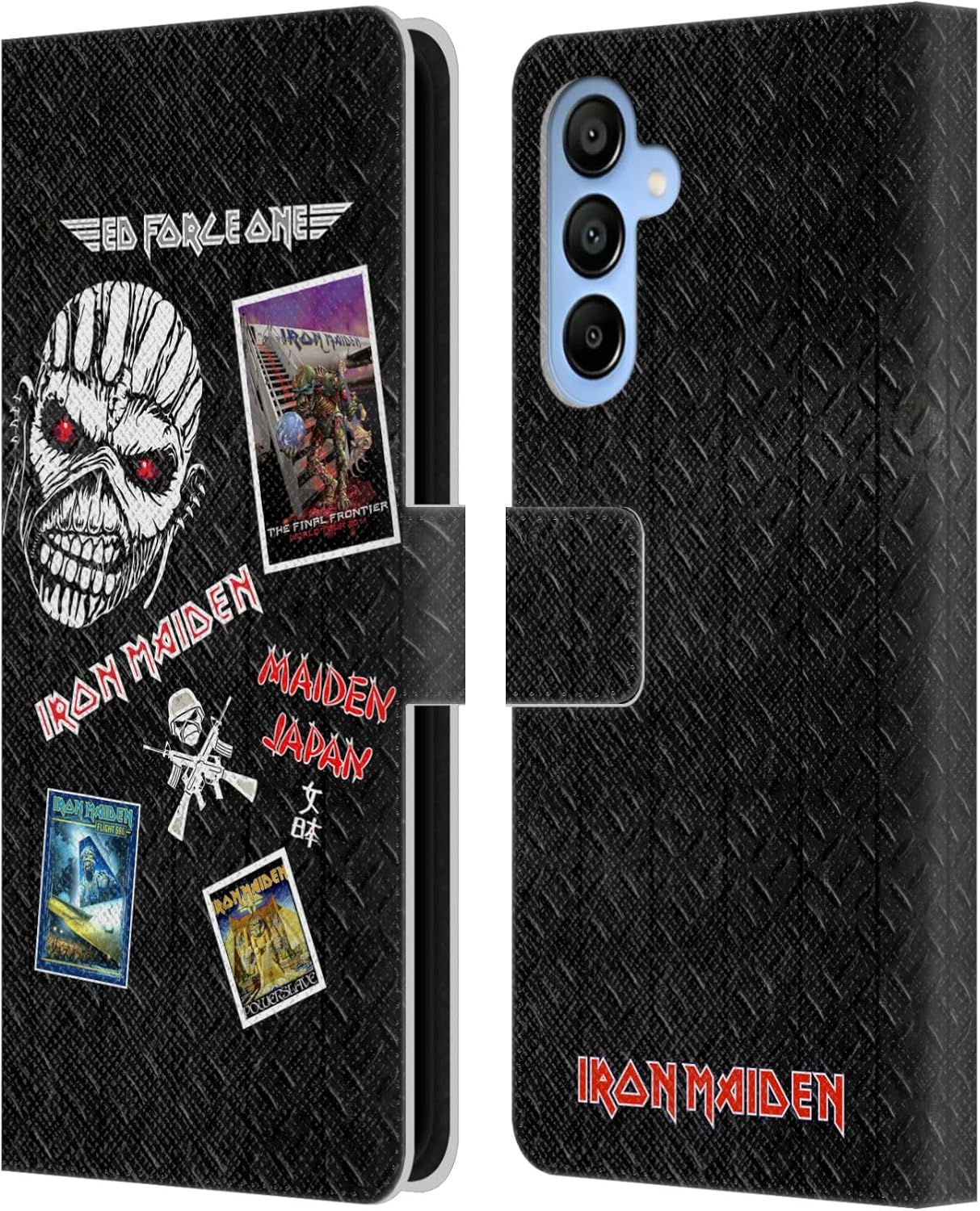 Head Case Designs Officially Licensed Iron Maiden The Number of The Beast Graphics Leather Wallet Case Compatible with Samsung Galaxy A16 5G