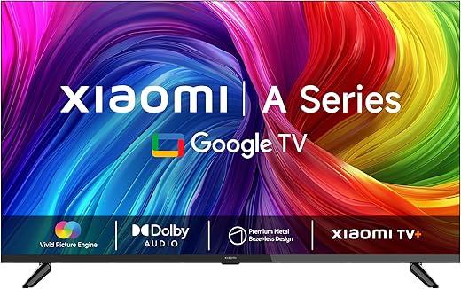 Xiaomi Smart TV A 80 cm (32) HD Ready Smart Google LED TV L32MA-AIN (Black)
