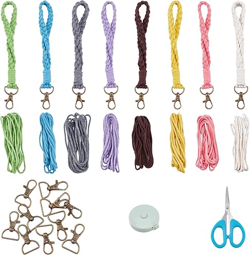 Miniatura 1 de WEBEEDY Llavero trenzado de anillo, B