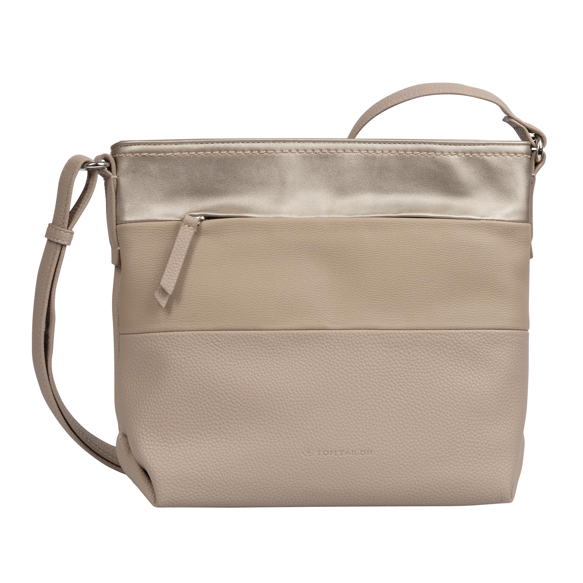 TOM TAILOR Women's Nicolina Shoulder Bag, Mixed Taupe, M