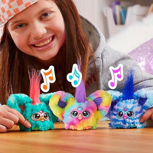 Miniatura 5 de Furby Furblets Ray-Vee Mini Friend, más de 45 sonidos, música electrónica y frases de furbish, juguetes de peluche electrónicos para niñas y niños