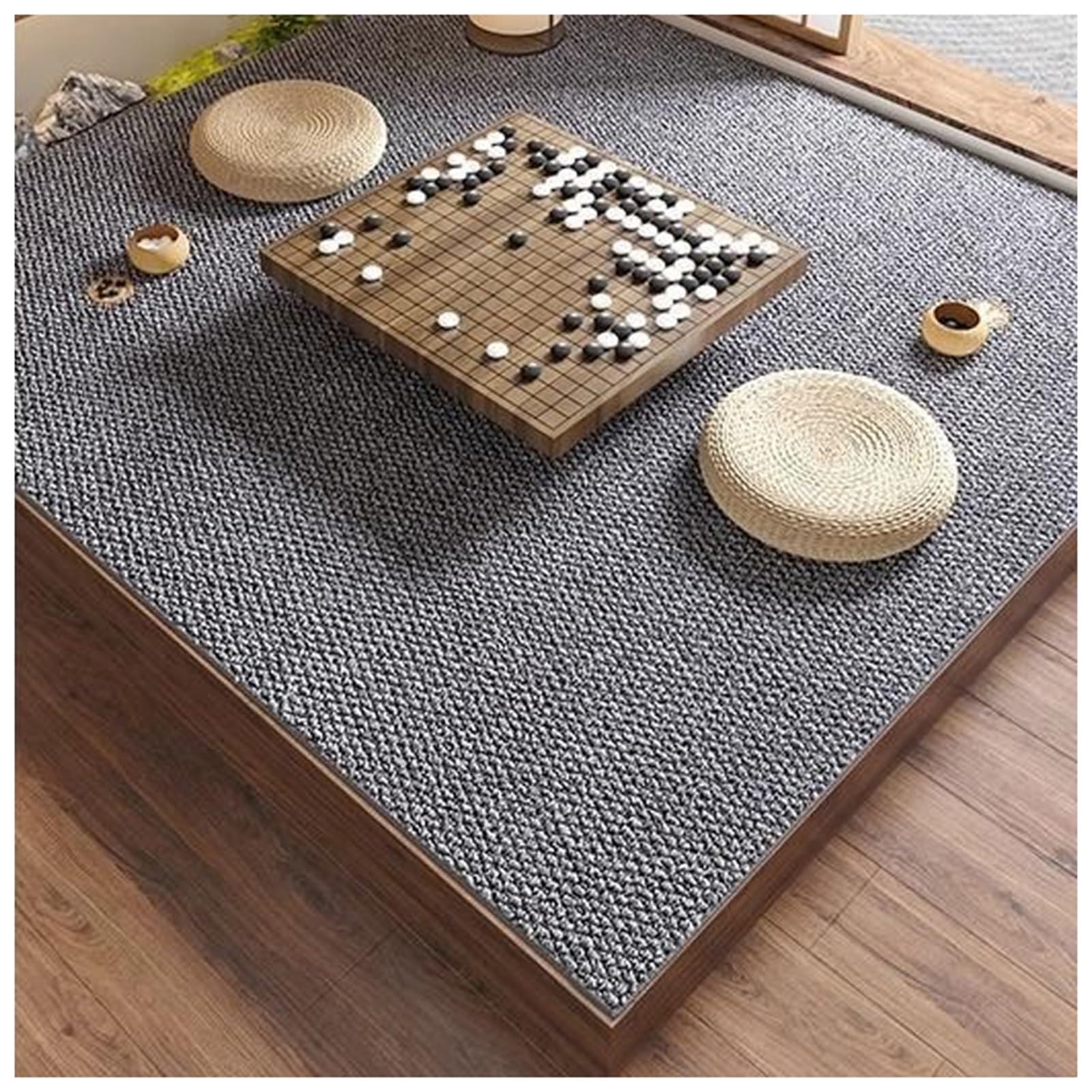 Tapis en sisal durable et élégant au tissage plat haute résistance