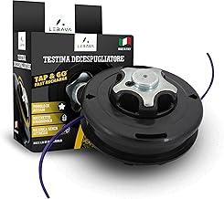LERAVA® Testina Decespugliatore batti e Vai - M10x1,25 - Testina decespugliatore con Pomolo in Acciaio - Accessori batti e Vai - Dado per Stihl, Echo, Efco - 100% Made in Italy