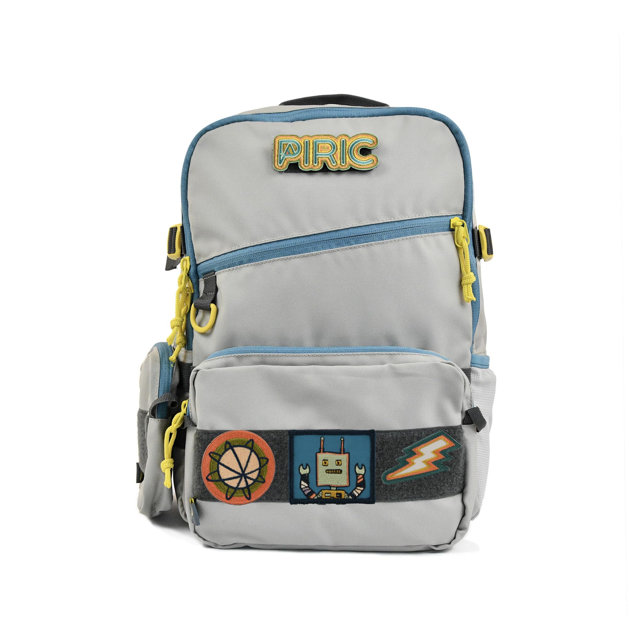 PIRIC Atlas 16 Kids Backpack - Customizable Recycled Polyester Outdoor School Travel Bag for Children Ages 5-12 Adriatic