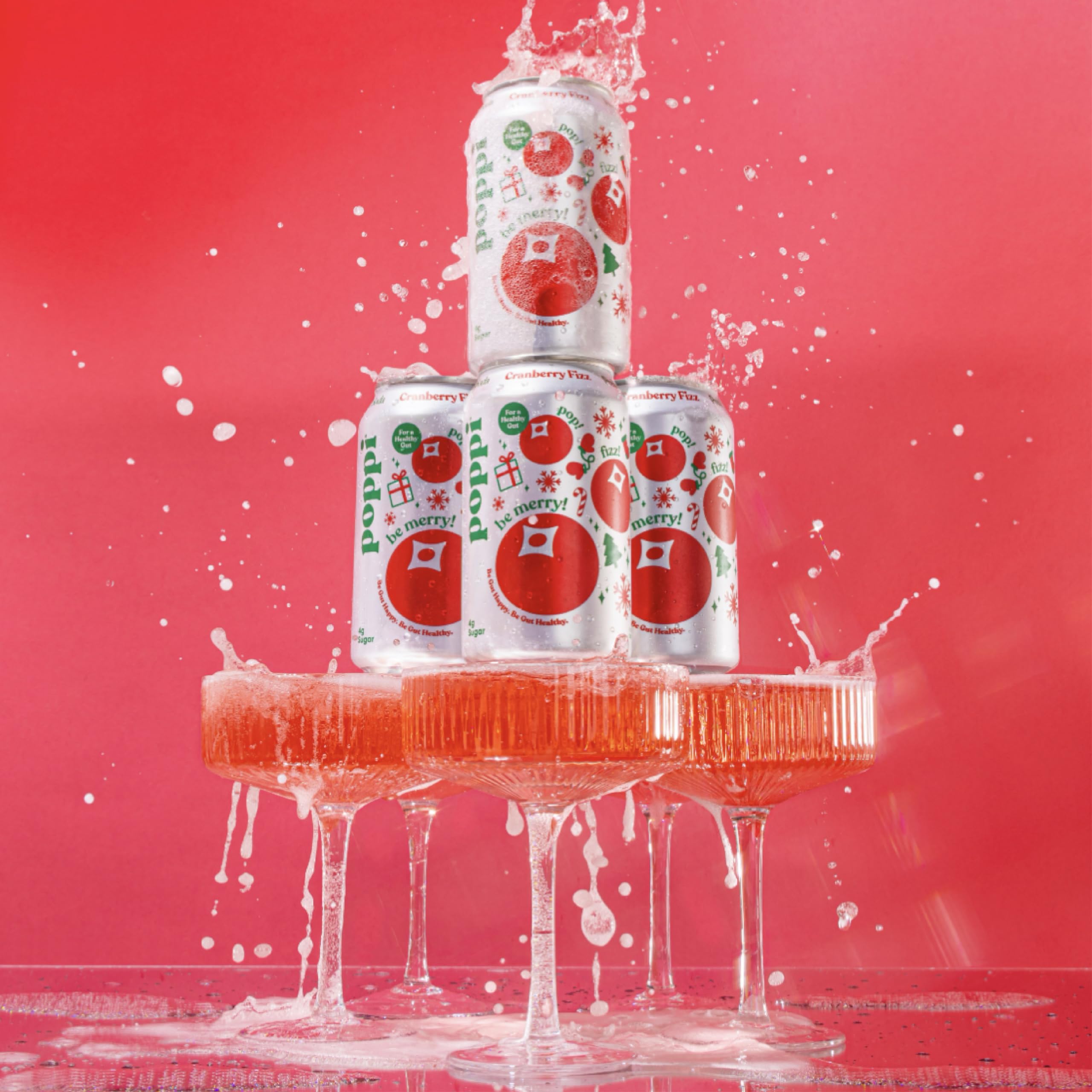 Snapklik.com : POPPI Sparkling Prebiotic Cranberry Fizz Soda w/Gut ...