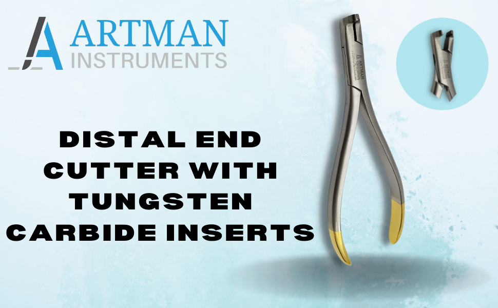 Pince Coupante Distale Pour Orthodontie - Acier Inoxydable, Inserts Carbure De Tungstène, Sécurité De Maintien