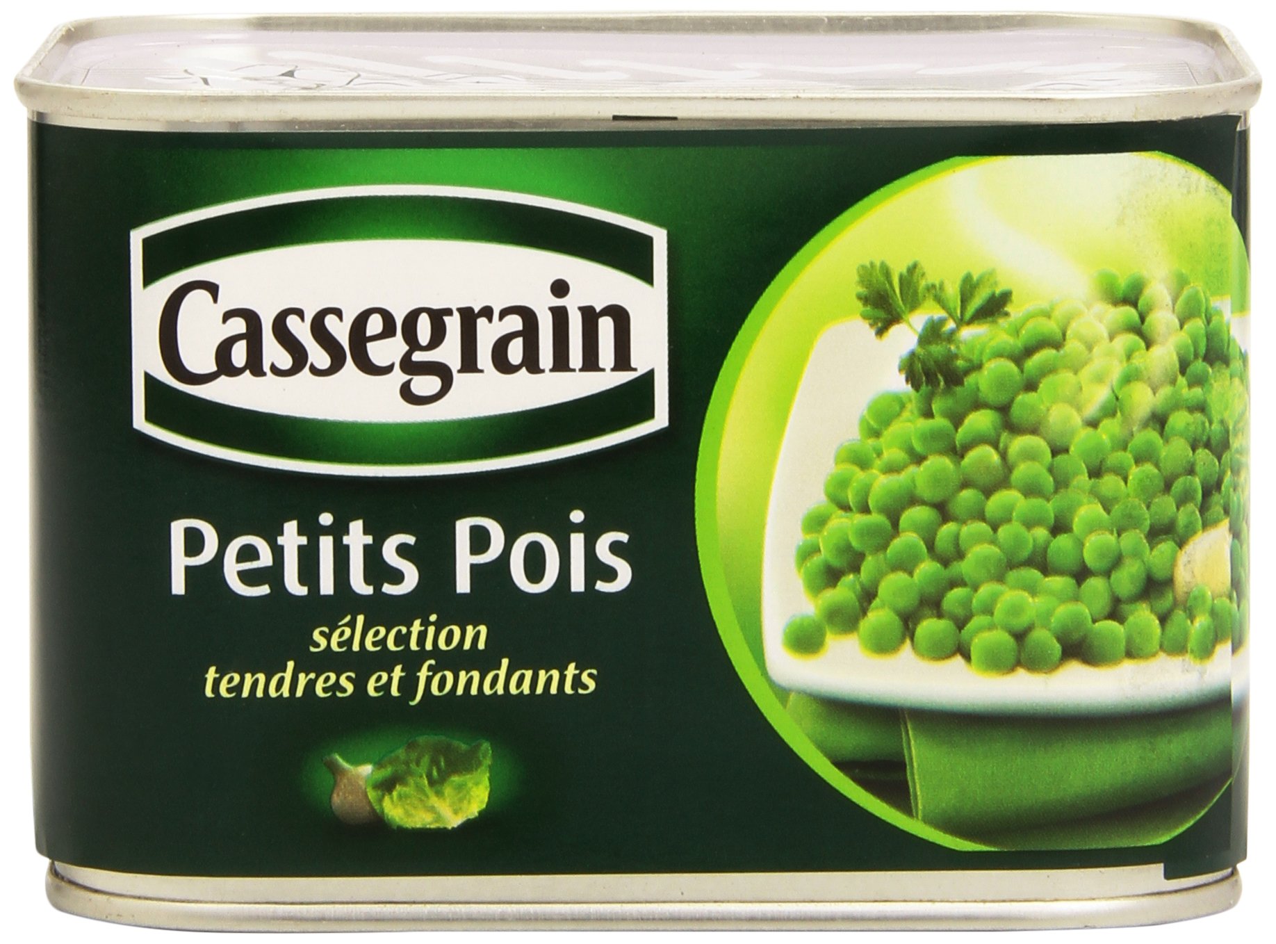 Cassegrain Guisantes pequeños y fondant, 495 g, 6 unidades