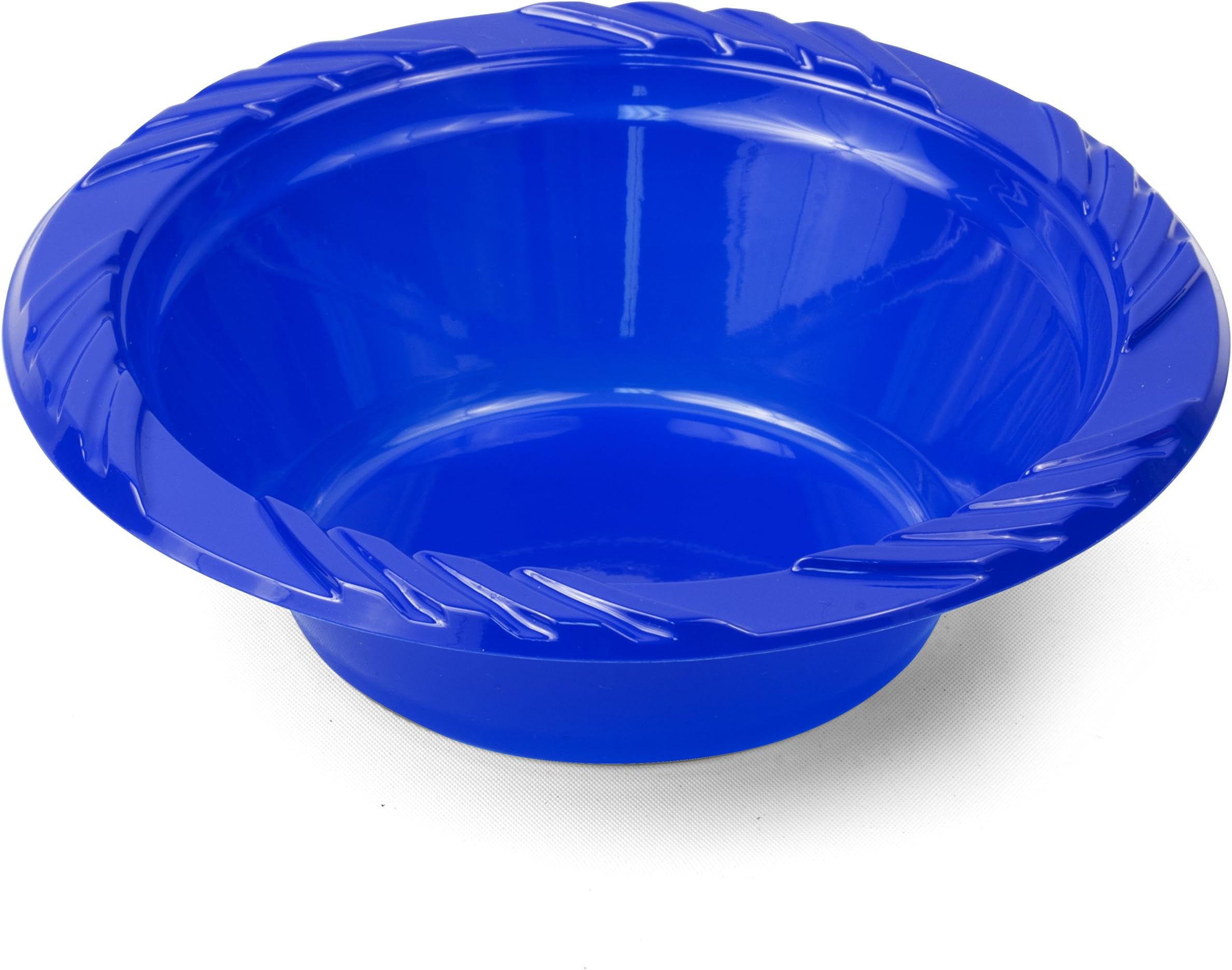 Concept Party Products 125 Count Plastic Bowls, 12 ounces, Blue