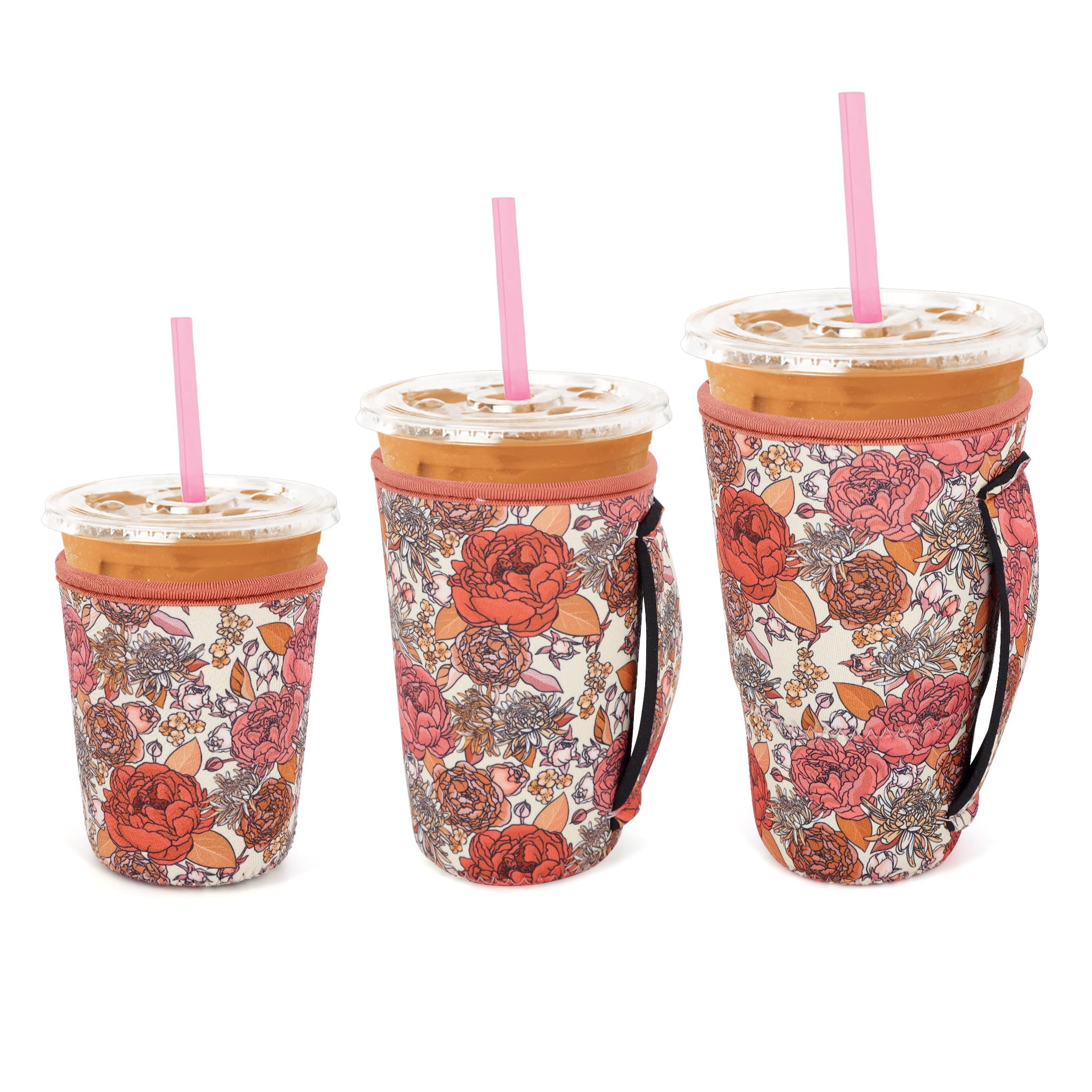 3 Pack Reusable Neoprene Coffee Sleeves - Insulated Cup Holders For 16-32oz Tumblers, Hot & Cold Drinks - View #10