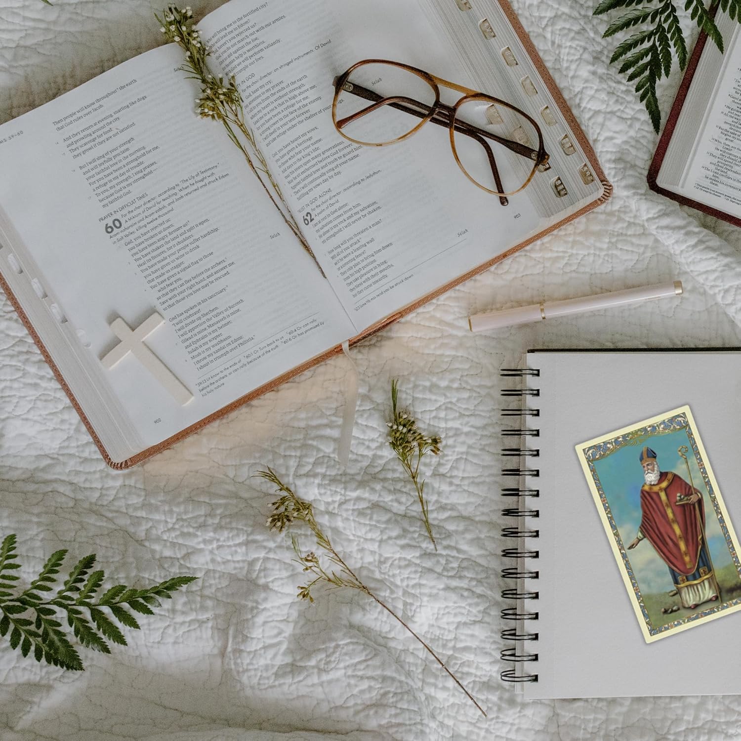 Needzo Traditional Saint Nicholas Prayer Card, Pack of 25