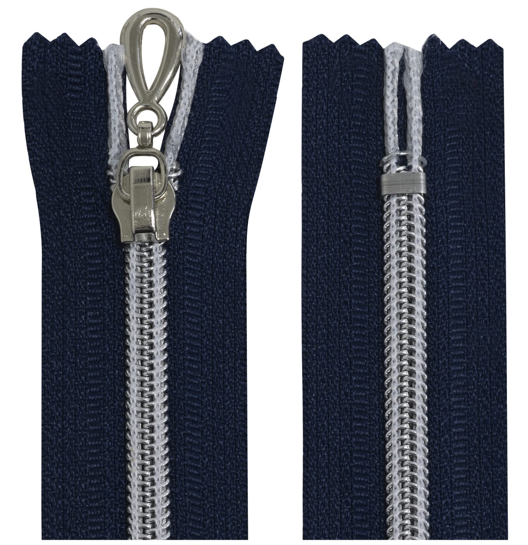 AERZETIX - C63891 - Lot De 10 Fermetures éclair Injectées N°8 70 Cm Séparables - Tirette Déco - Curseur En Métal - Couleur Noir - Maille Glissière Vêtement Couture Mercerie Veste