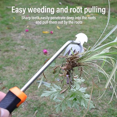 Miniatura 3 de Herramienta de eliminación de malezas, herramienta portátil para deshierbar de jardín, herramientas de mano de jardín para jardinería de verduras,