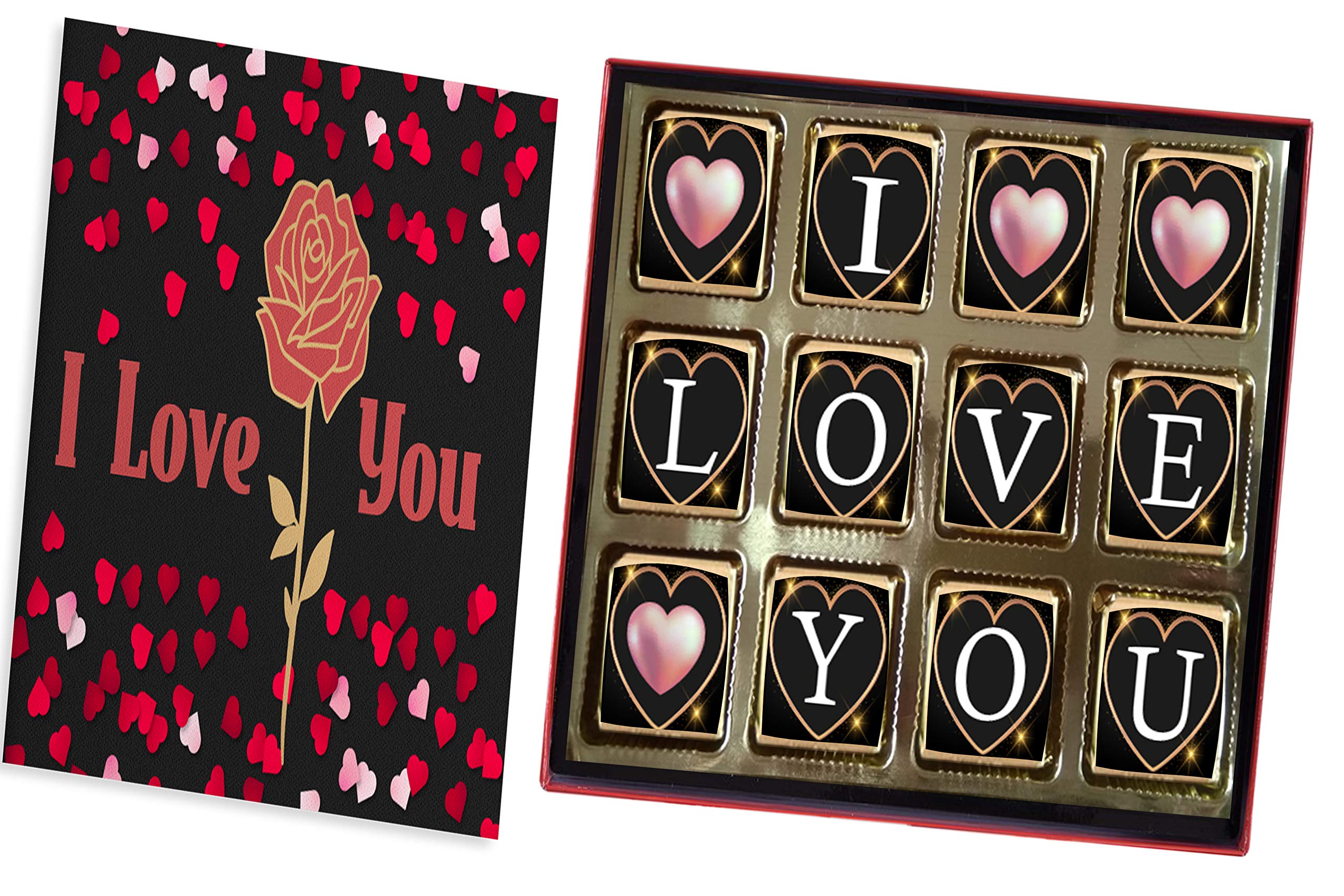 Redbakers.in I Love You 12 Chocolate Gift Box & Greeting Card Combo (Ownmyheart), 180 Gram (B08B5986KB) Amazon Price History, Amazon Price Tracker