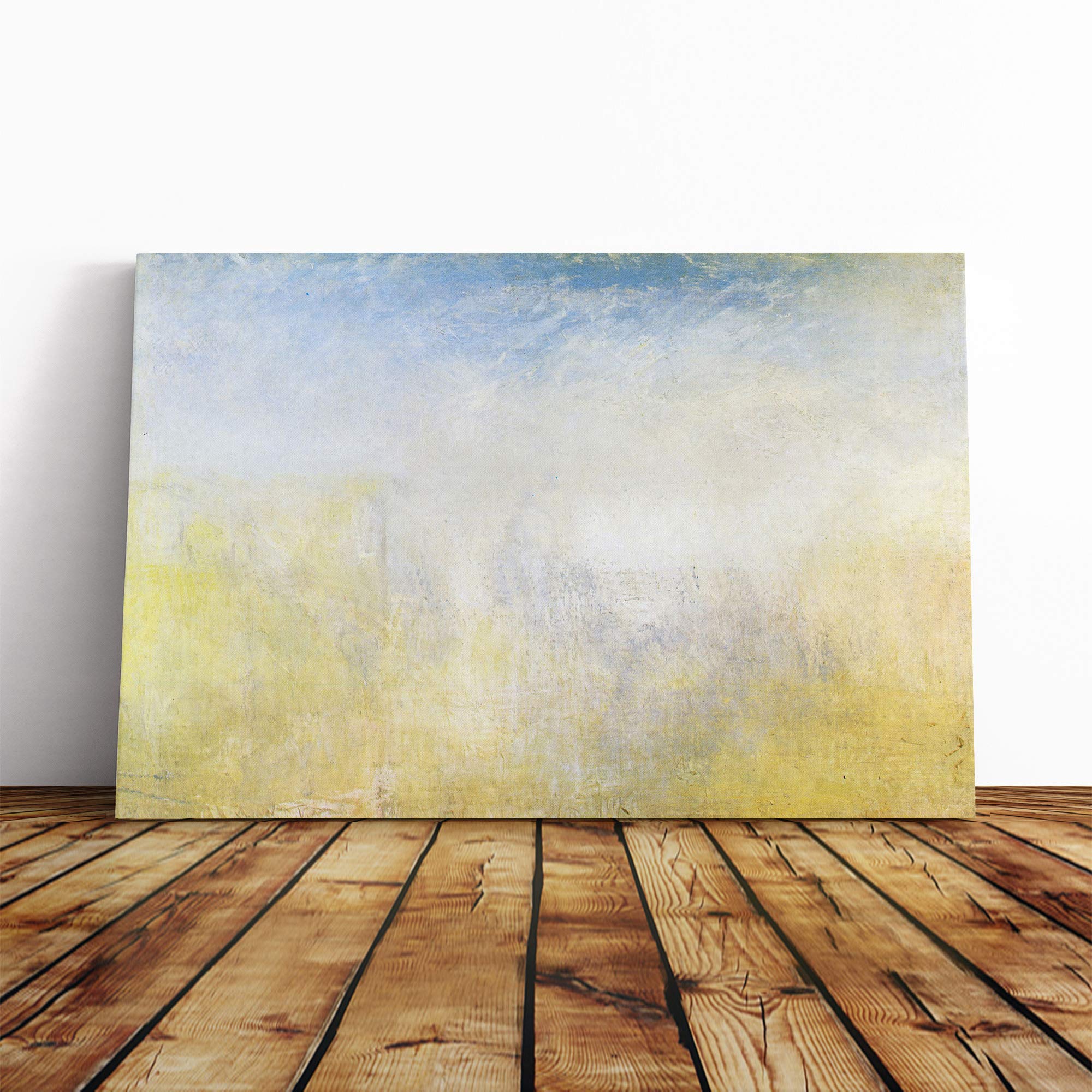 Joseph Mallord William Turner Venice with Salute Canvas Print | Gallery Wrapped 30mm Frame Wall Art | 24x16 inches | Ready to Hang | Modern Picture | Living Room Bedroom Lounge Office