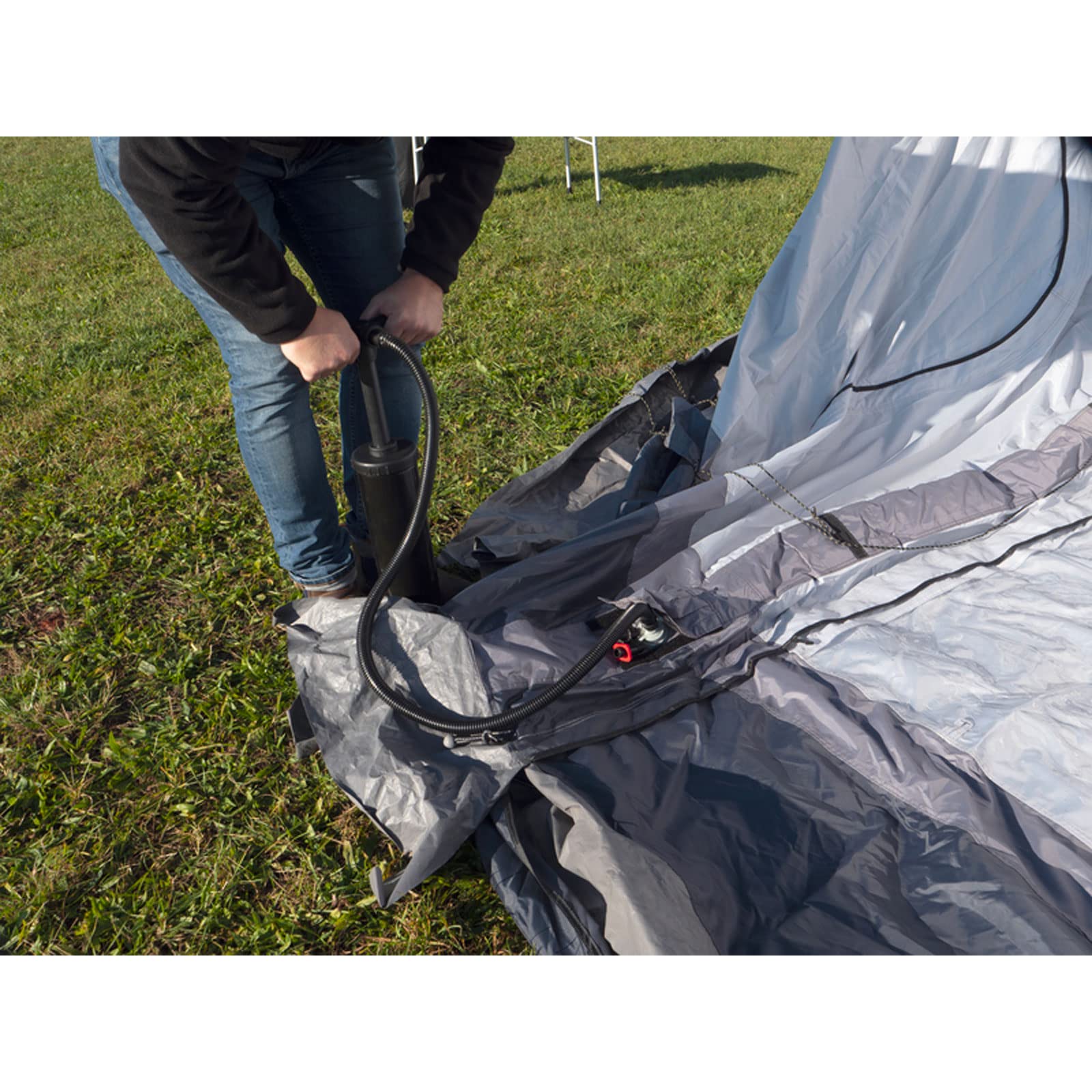 Reimo Vorzelt Marina Air High 330/390cm aufblasbar Zelt Luftvorzelt für Wohnwagen Wohnmobil Bus