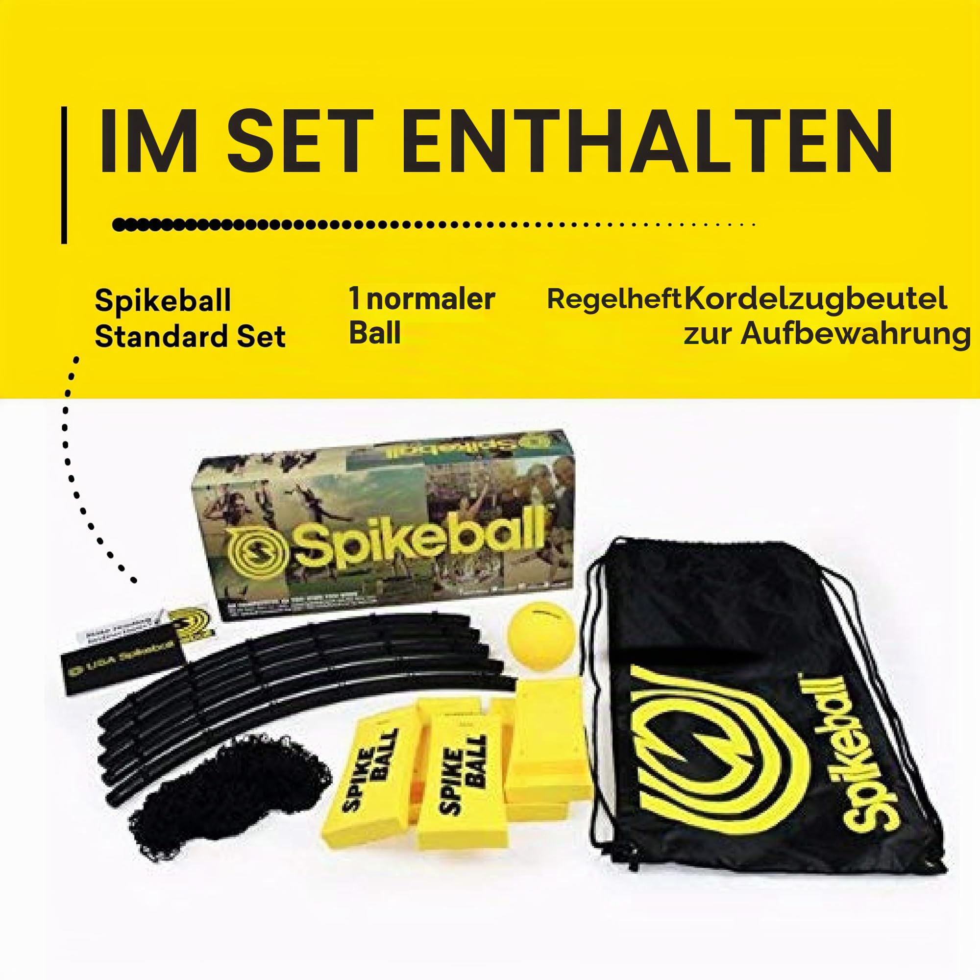 Spikeball Single Set - Roundnet - mit 1 Ball und Tragetasche