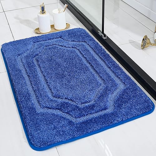 Miniatura 7 de BEQHAUSE -Alfombras de baño, antideslizantes, suaves, gruesas, absorbentes para el suelo, lavables a máquina, de secado rápido, para ducha y bañera,
