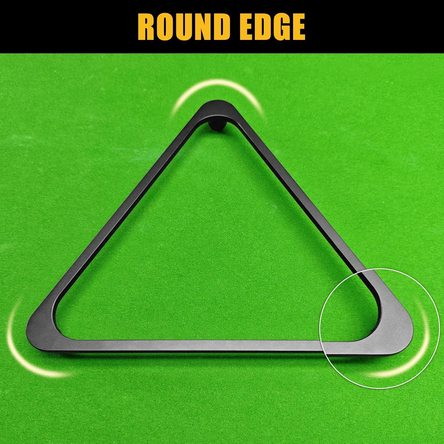 Aluminum Alloy Pool Ball Rack Billiard Ball Triangle Rack for 2-1/4" Pool Balls, Pool Table Ball Holder Positioning Rack