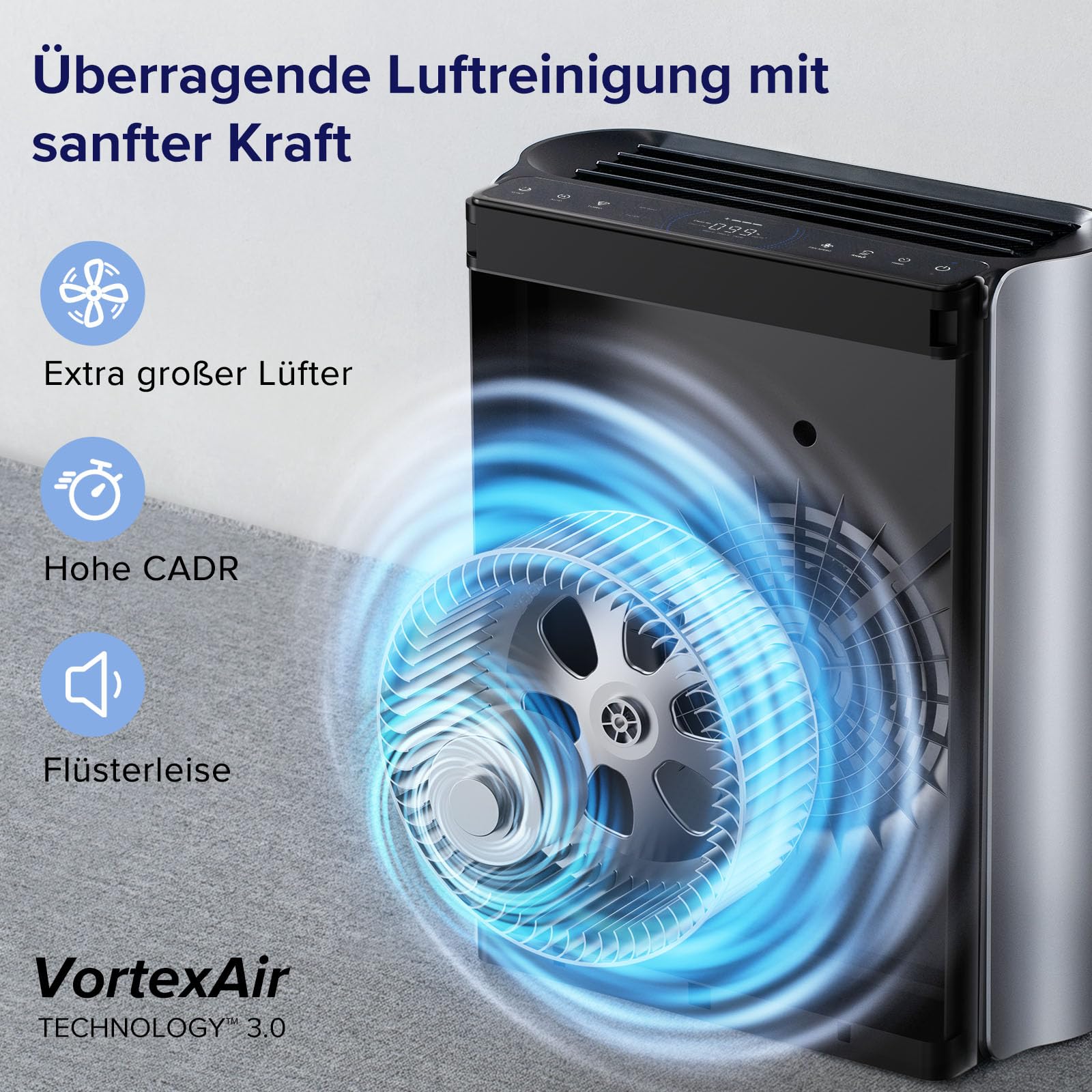 Levoit Luftreiniger Allergiker für große Räume mit waschbarem Vorfilter – Bild 3