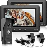 Eura VDP-45A3 Alpha Interphone vidéo 4 Fils avec 2 écrans Couleur 7" Noir - 1