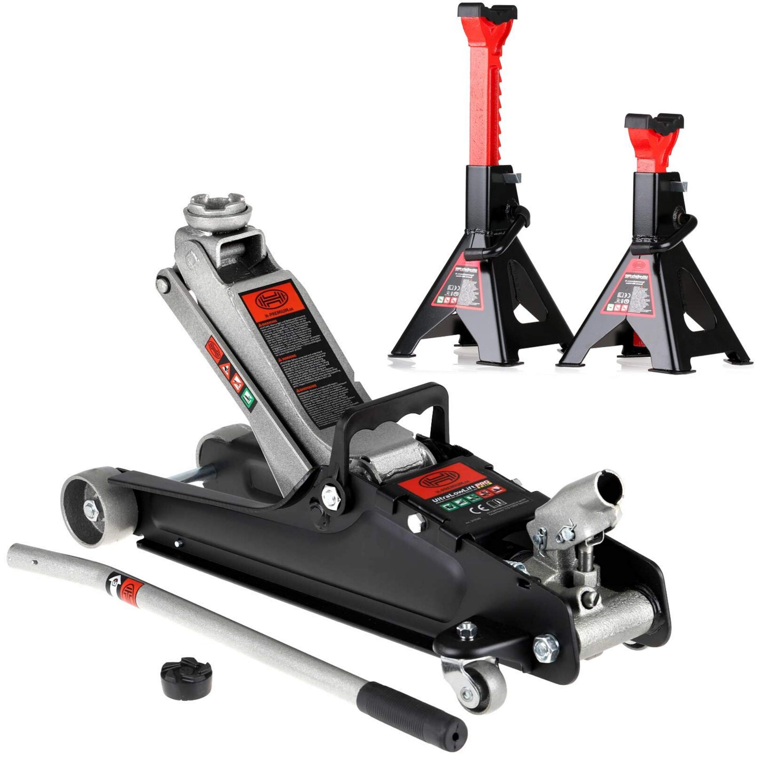 Buy HEYNERGermany Car Trolley Jack 2.25 Tons Axle Jack Stands 2 Tons