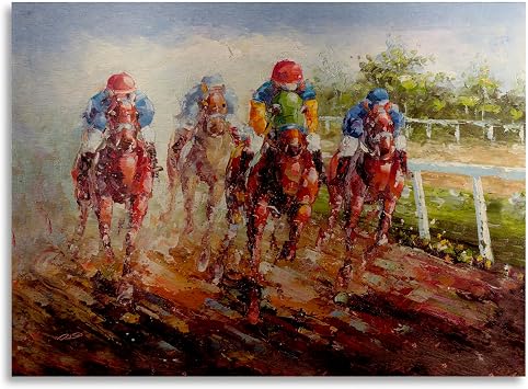 Masters Fine Art Kentucky Derby Floating Brushed Aluminum Art