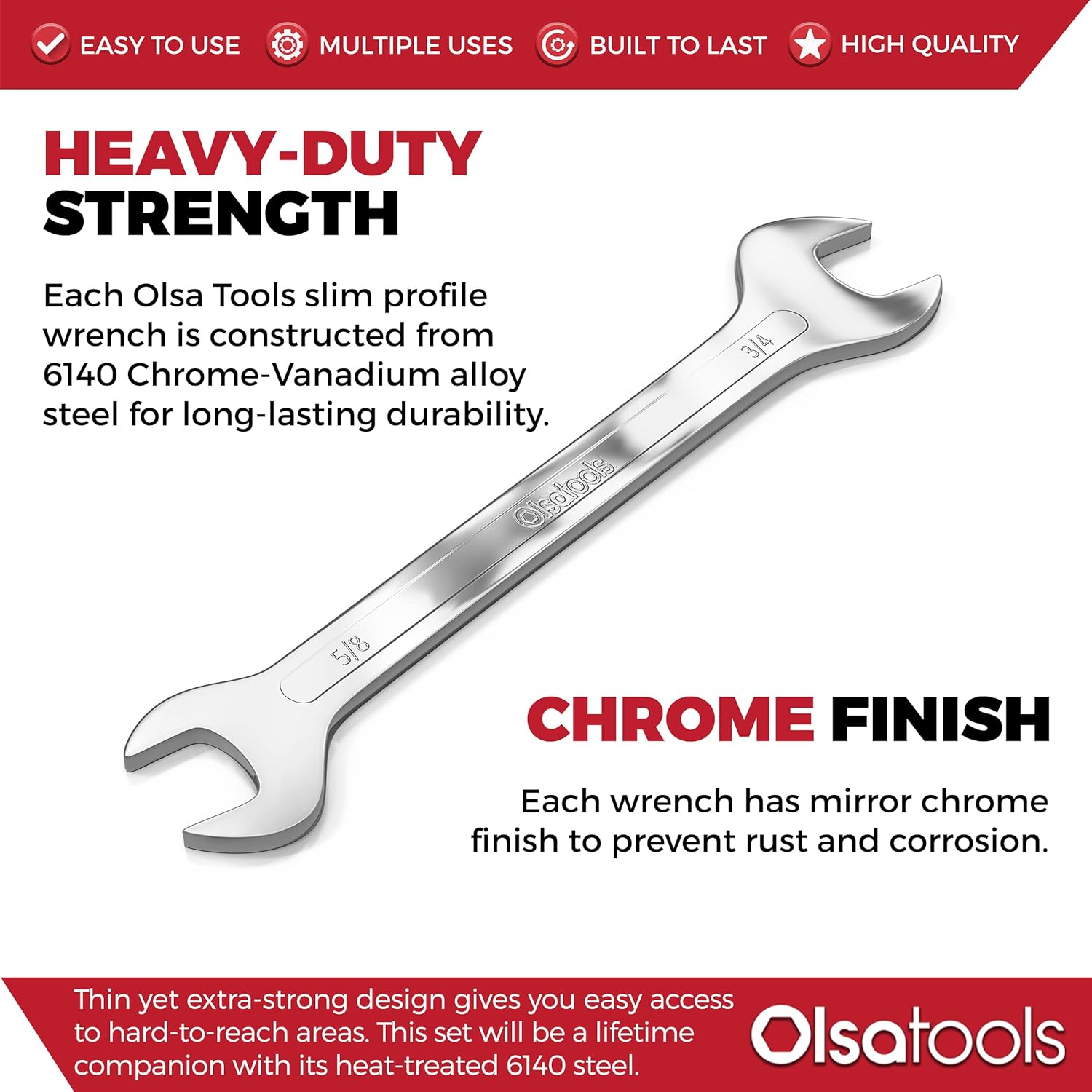 Lowest Price Olsa Tools 5pc SAE Slim Profile Wrench Set | SAE Thin Wrench Set | Flat Wrench Set | Mechanics Professional Grade Thin Wrench Set | Slim Dual Open End Wrench Set Creative Product Olsa Tools 5pc SAE Slim Profile Wrench Set | SAE Thin Wrench Set | Flat Wrench Set | Mechanics Professional Grade Thin Wrench Set | Slim Dual Open End Wrench Set