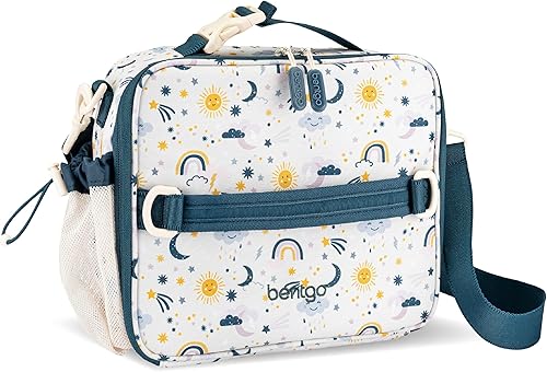 Vista 115 de Bentgo Deluxe - Bolsa de almuerzo aislada, doblemente aislada, duradera y resistente al agua, con bolsillos interiores y exteriores con cremallera