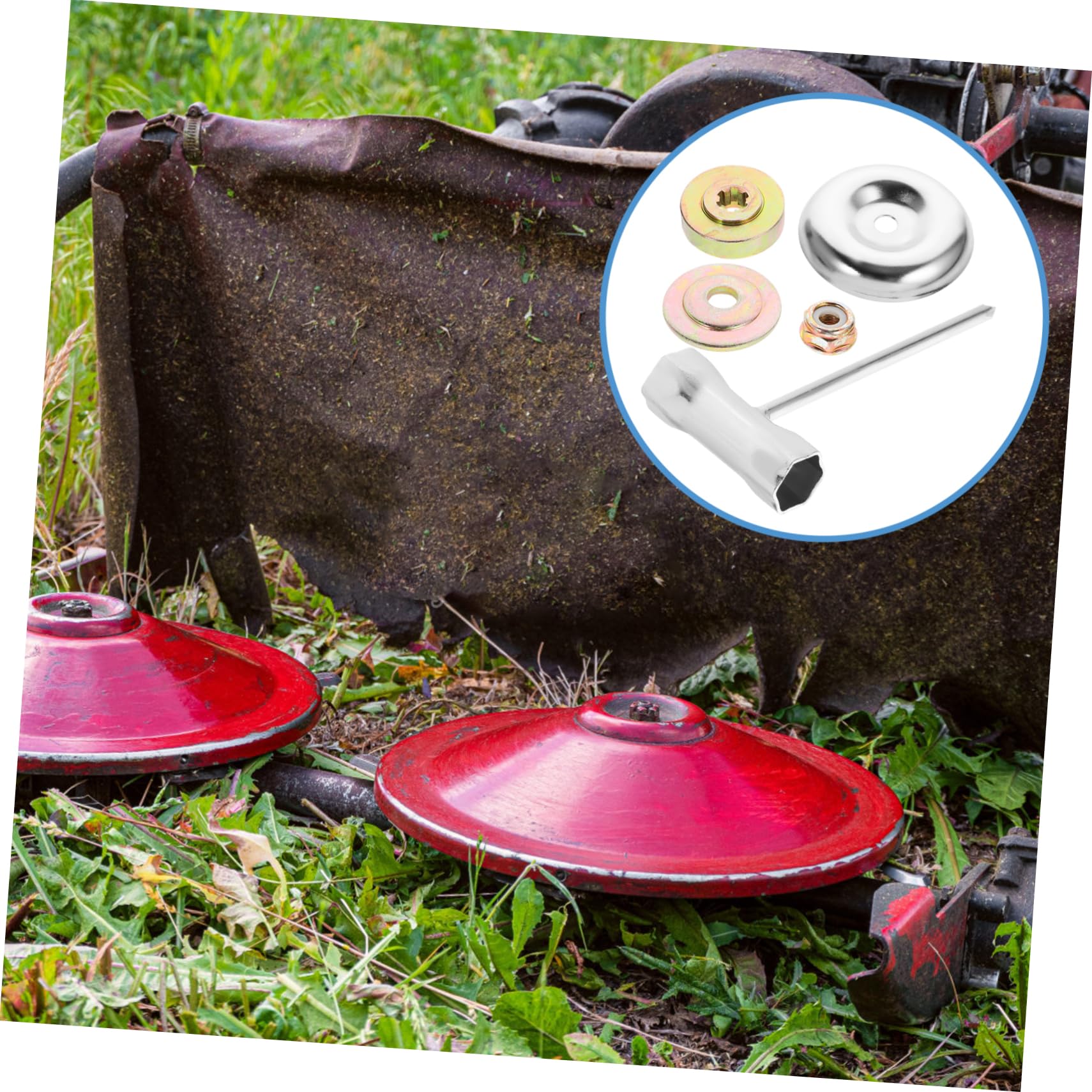 HANABASS 5juegos Herramientas De Accesorios para Desbrozadora y Cortacésped Compatible Máquinas De Deshierbe Incluye Disco De Desmalezado para Jardinería y Agricultura