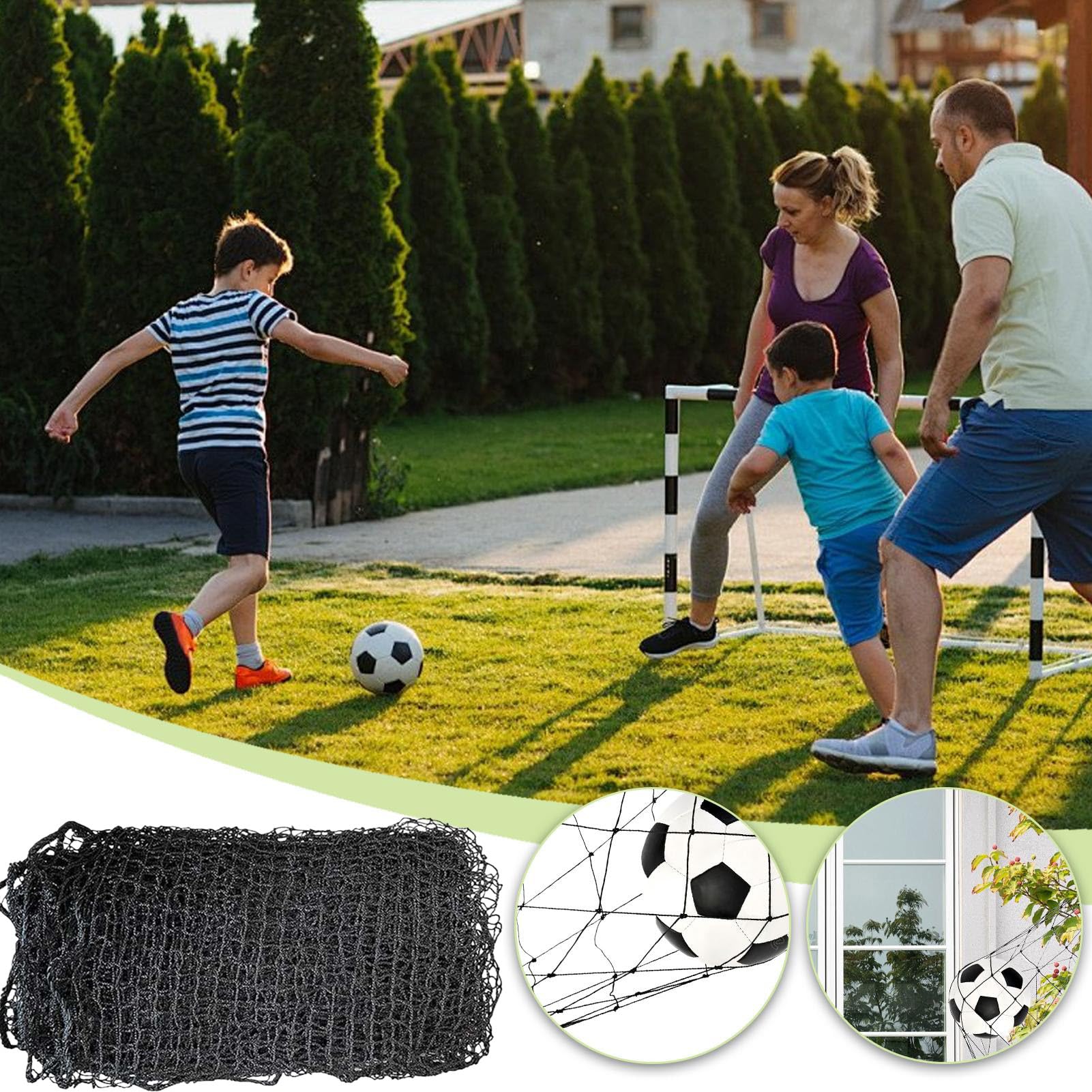 Basketball-Rücklaufnetz – Rückprall-Barriernetz, Multi-Sport-Netz | tragbares Sportgerät, robuster Rücklaufsperre für Tennis, Fußball, Volleyball, Baseball-Training, Court-Training