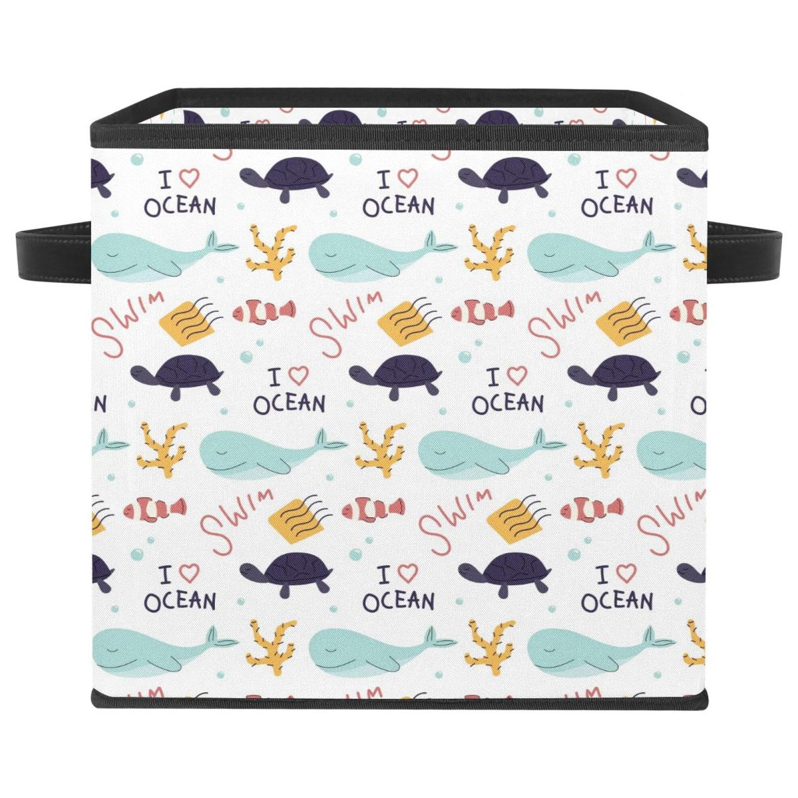 Organiseur et bacs de rangement pour jouets et vêtements avec poignées solides