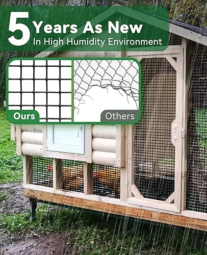 Miniatura 3 de GoldPeak Black Hardware Cloth Malla de 1 pulgada 36 '' x 100 ' calibre 17, Rollo de malla de alambre de revestimiento de vinilo, Esgrima de alambre