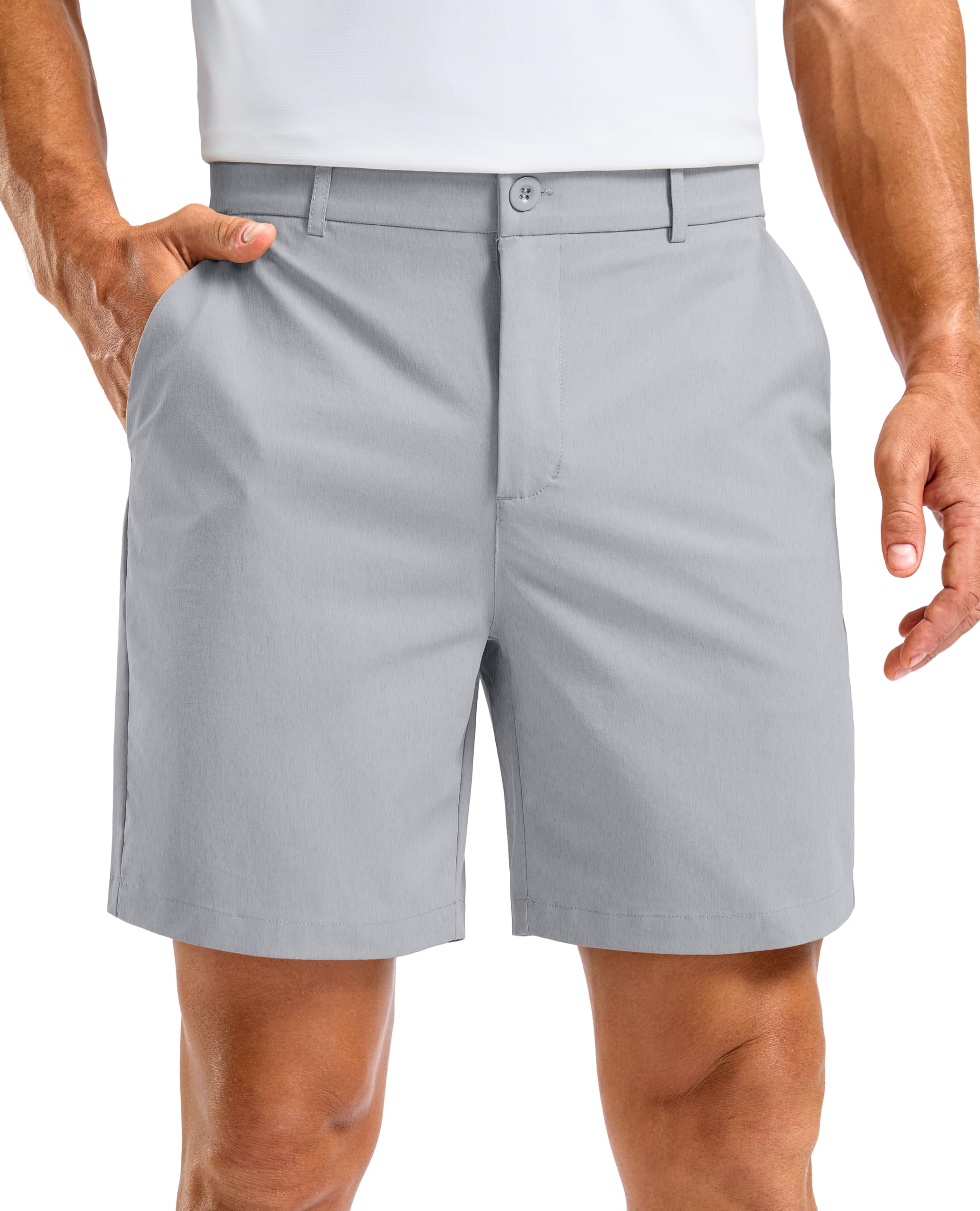 Soothfeel Men's Casual Shorts 5/7/9 Inch Golf Dress Shorts with 4 Pockets