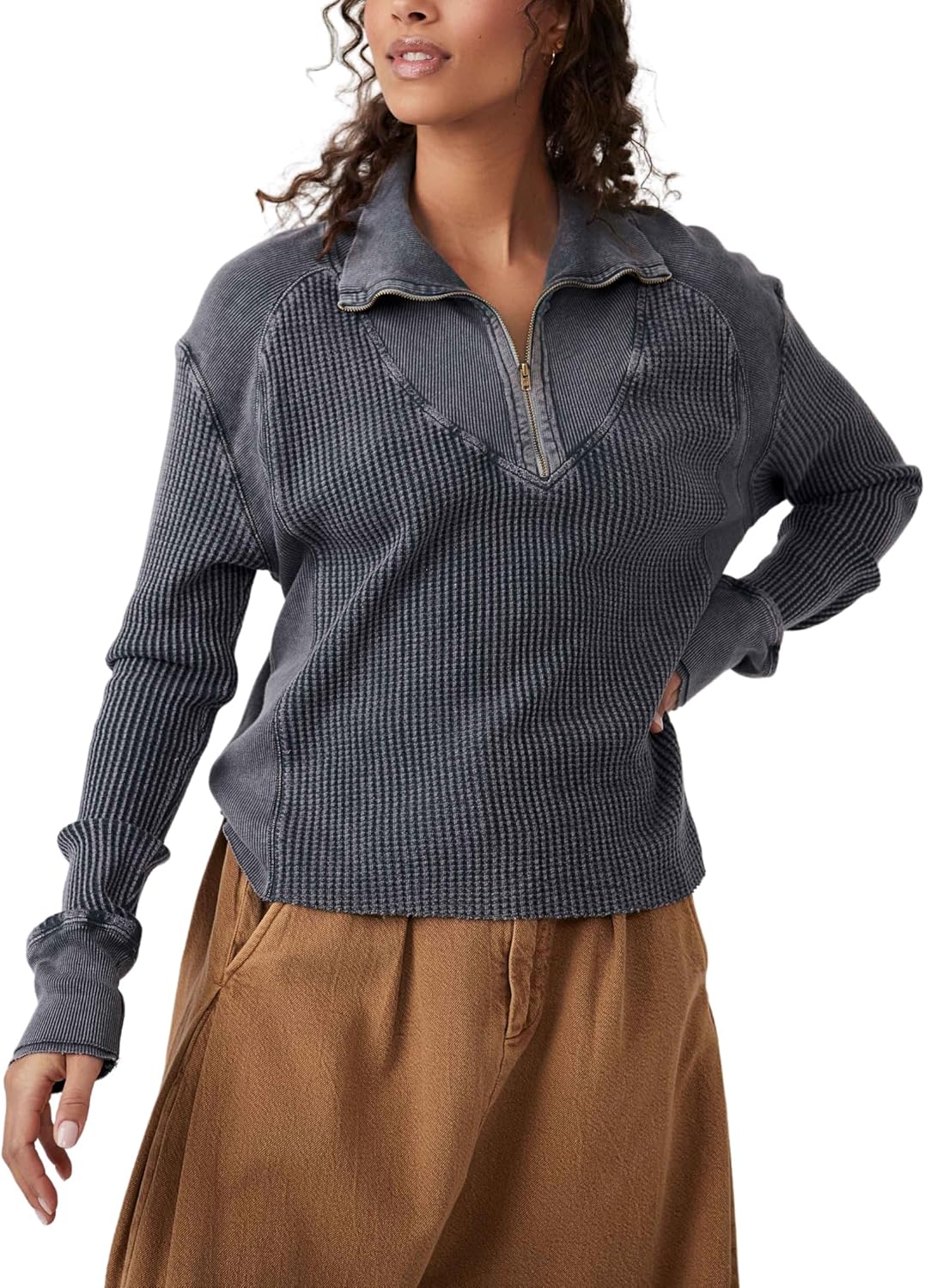 Free People Ashton Zip Thermal