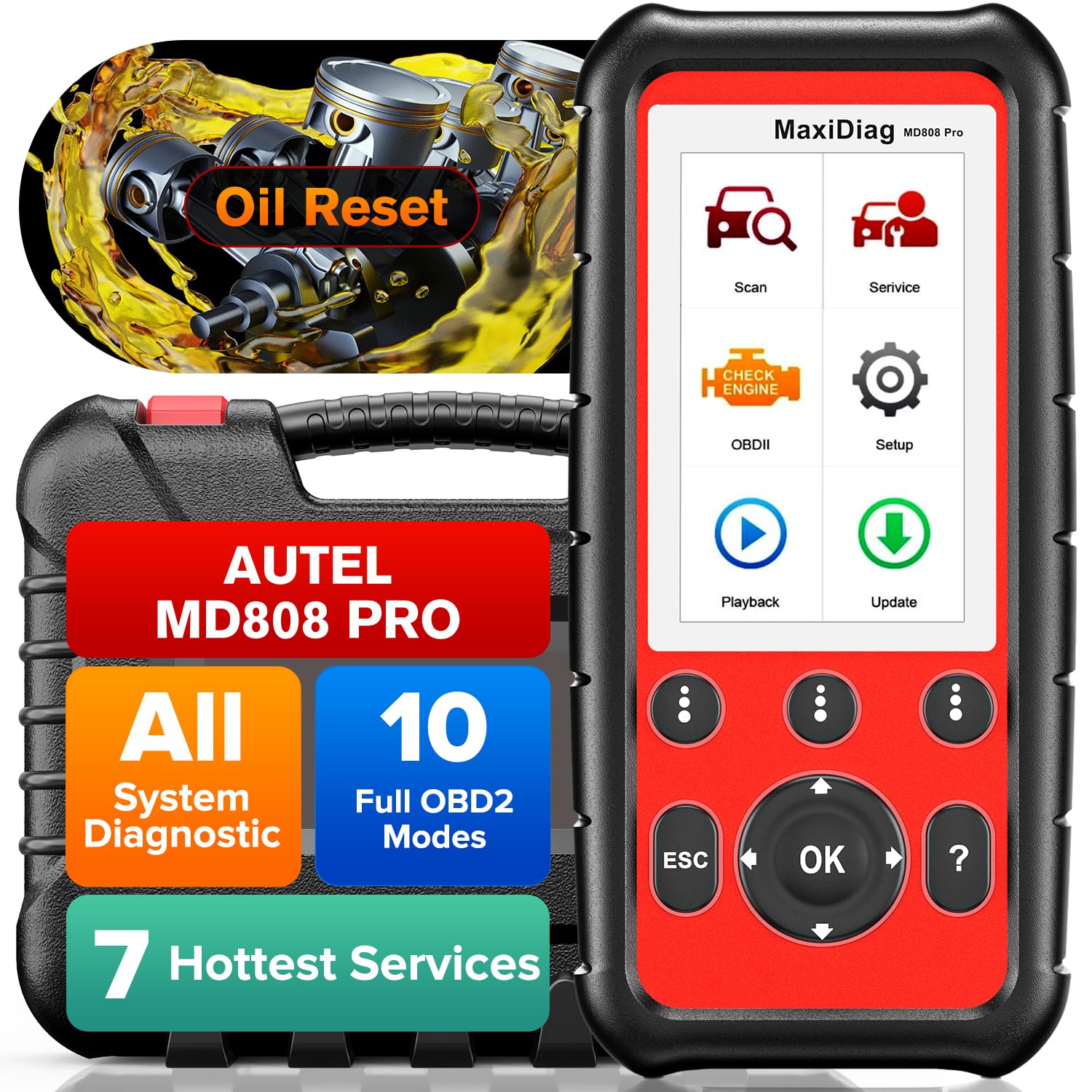Amazon.co.jp: Autel MaxiDiag MD806 Pro 自動車診断ツール 2022年最新