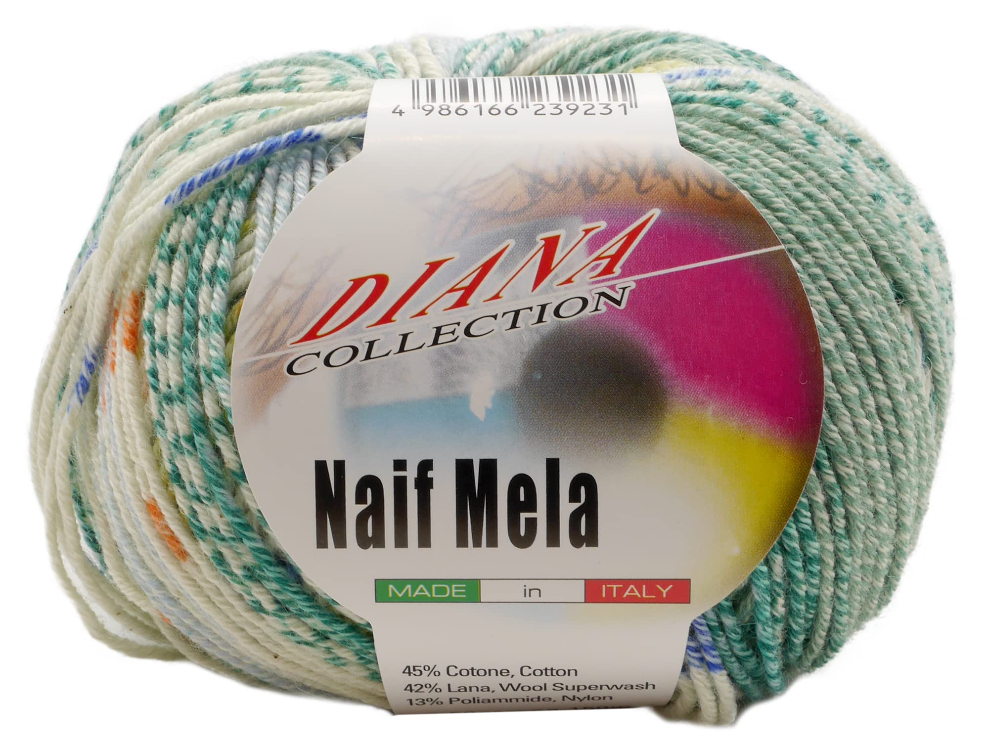 Amazon | NASKA DIANA 手編み毛糸 合太 ナイフメーラ COL.718 グリーン 