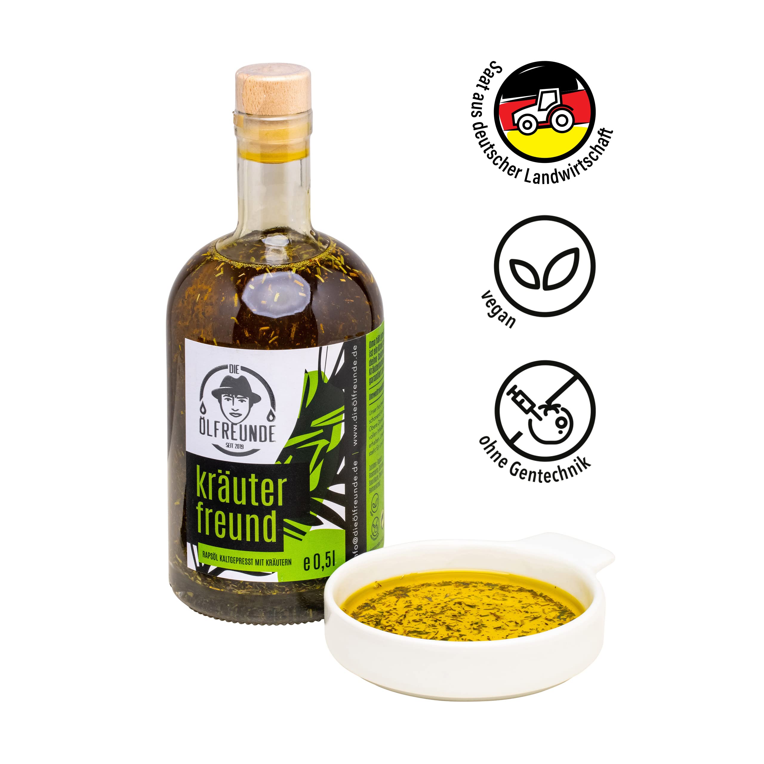 DIE ÖLFREUNDE „Best of“ Sparset | 3 erlesene Speiseöle | hochwertige kaltgepresste Öle | nachhaltige Öle mit Omega 3 und Omega 6 Fettsäuren