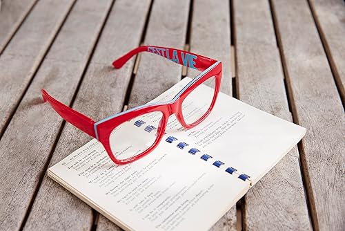 Miniatura 4 de Peepers by PeeperSpecs C'est La Vie - Gafas de lectura cuadradas con bloqueo de luz azul para mujer, Rojo -