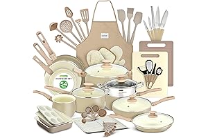NutriChef 54-Piece Marble Non-Stick Kitchen Cookware Set