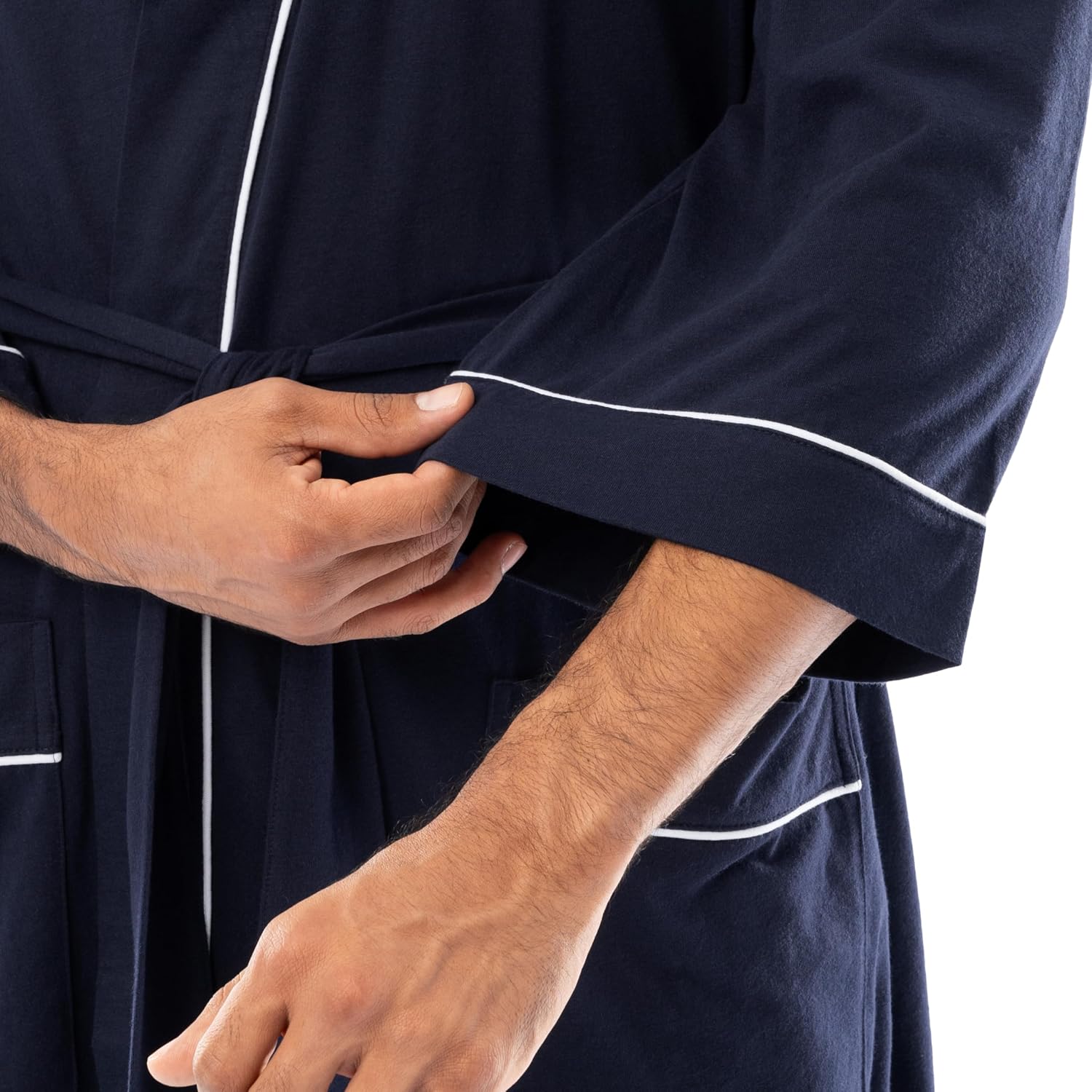 Fruit of the Loom Men's Jersey Knit Kimono Robe
