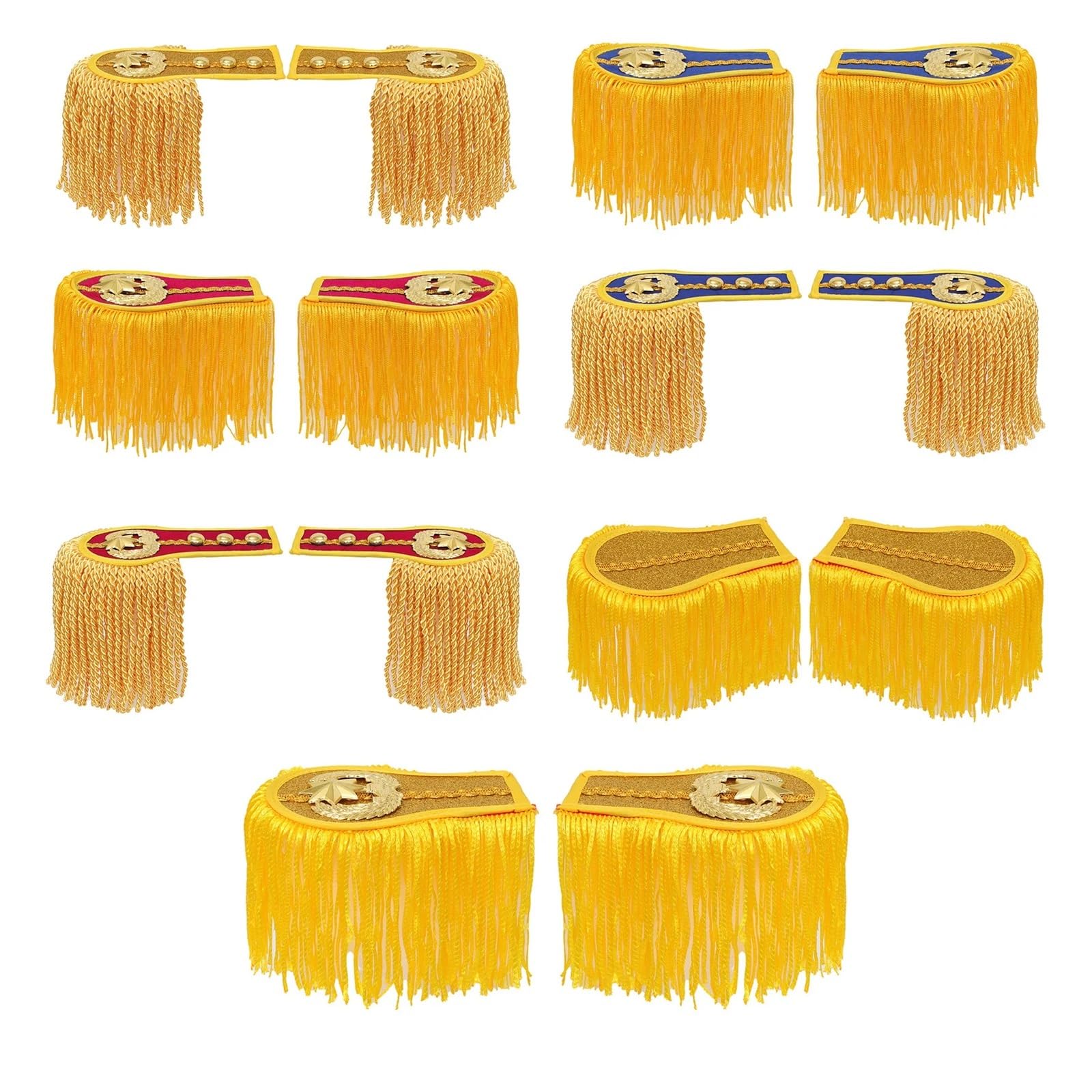 Schulterklappen Quaste Fransen Epauletten for Jacken Mäntel Zubehör Brosche Board Abzeichen Drum Band Uniform