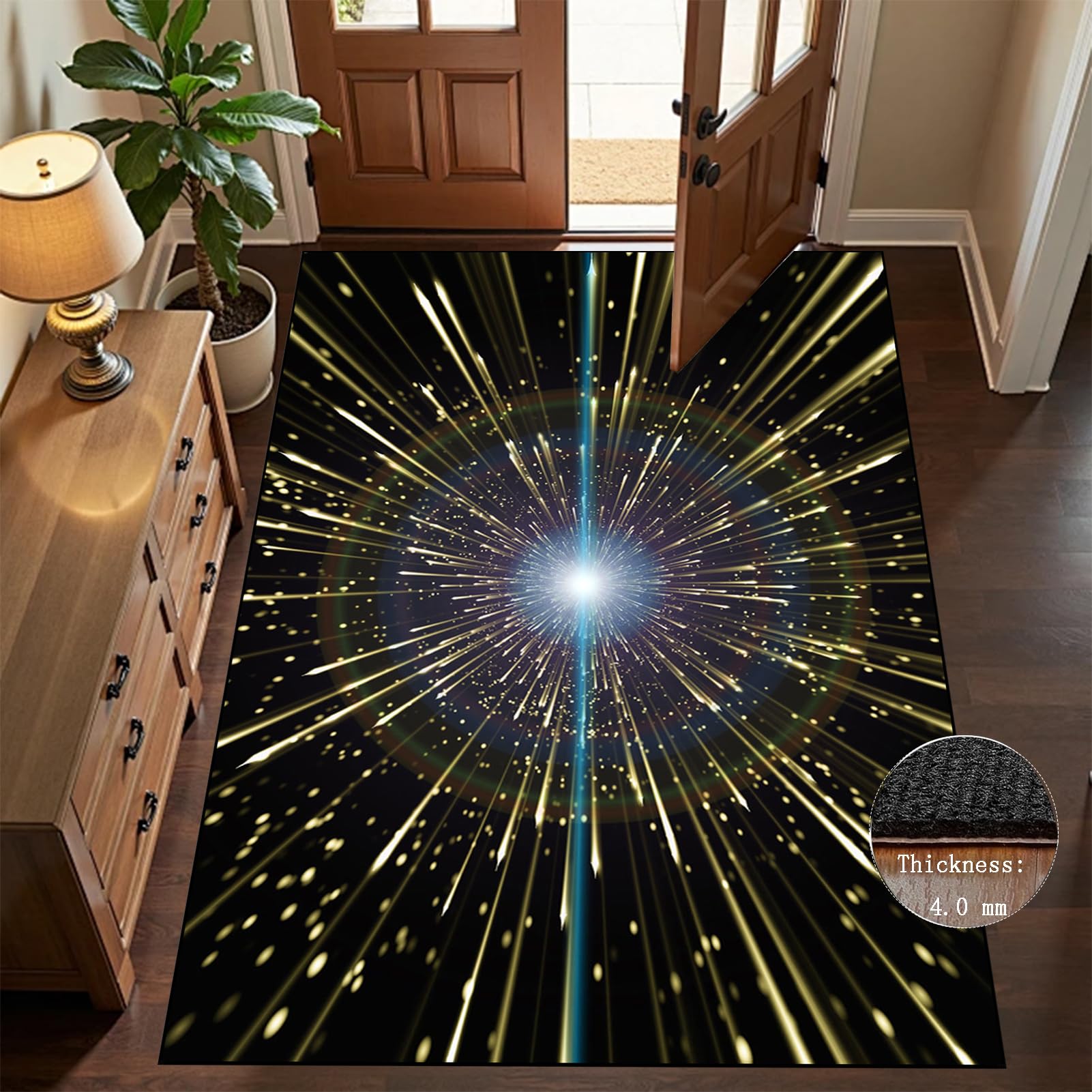 Gamingowa mata ochronna pod krzesło biurowe pod dywan, 70 x 100 cm