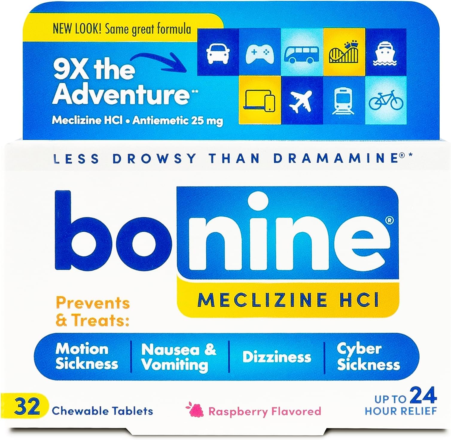 Bonine NonDrowsy Motion Sickness Relief Chewable