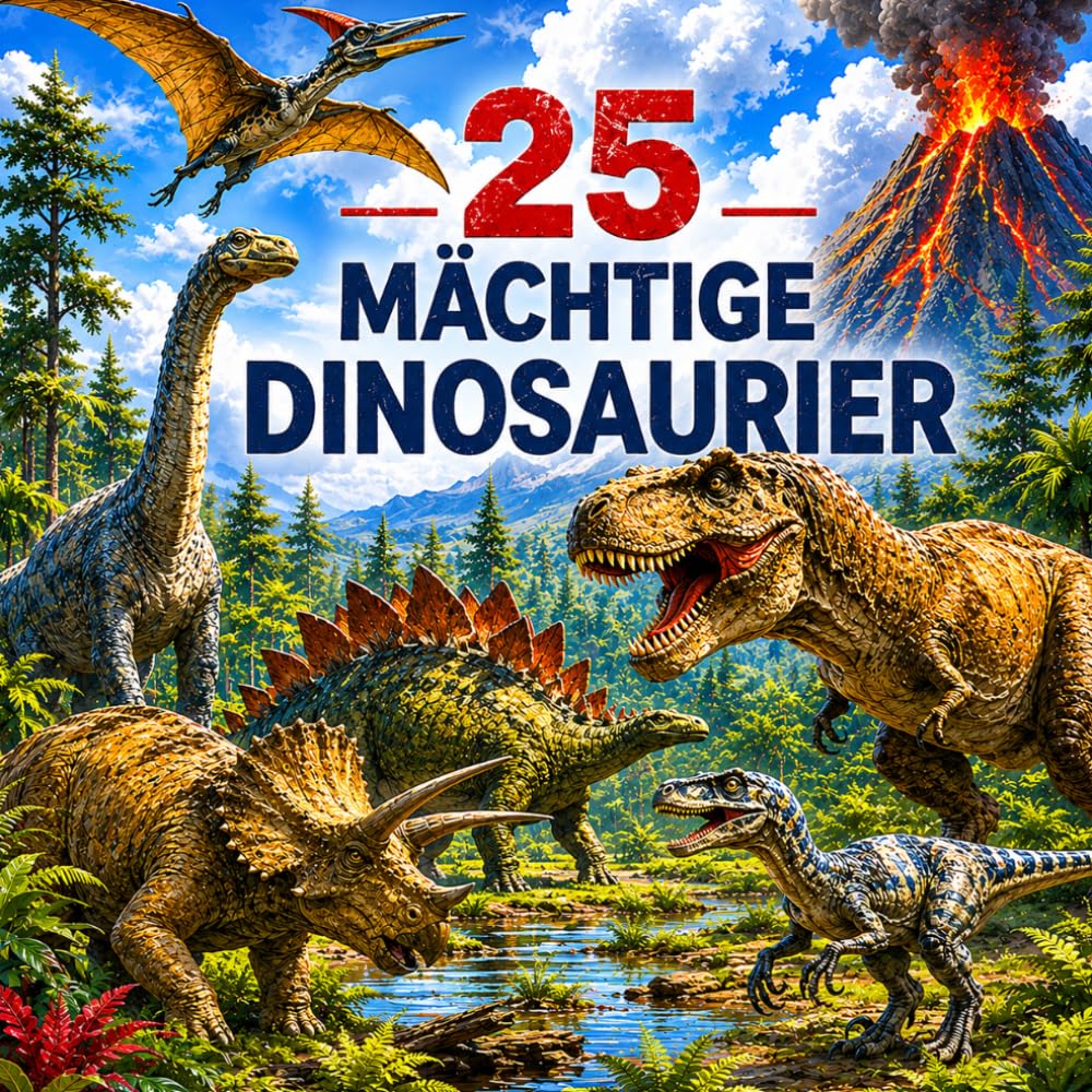 25 Mächtige Dinosaurier (*Lesen-Lachen-Lernen*)