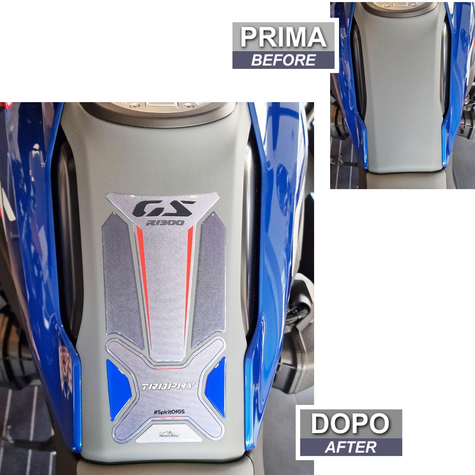 3D Resin Tank Protector Stickers For BMW R 1300 GS Adventure/Trophy 2025 - Impact & Scratch Guard